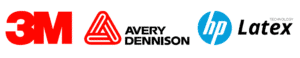 3M, Avery Dennison, HP Latex