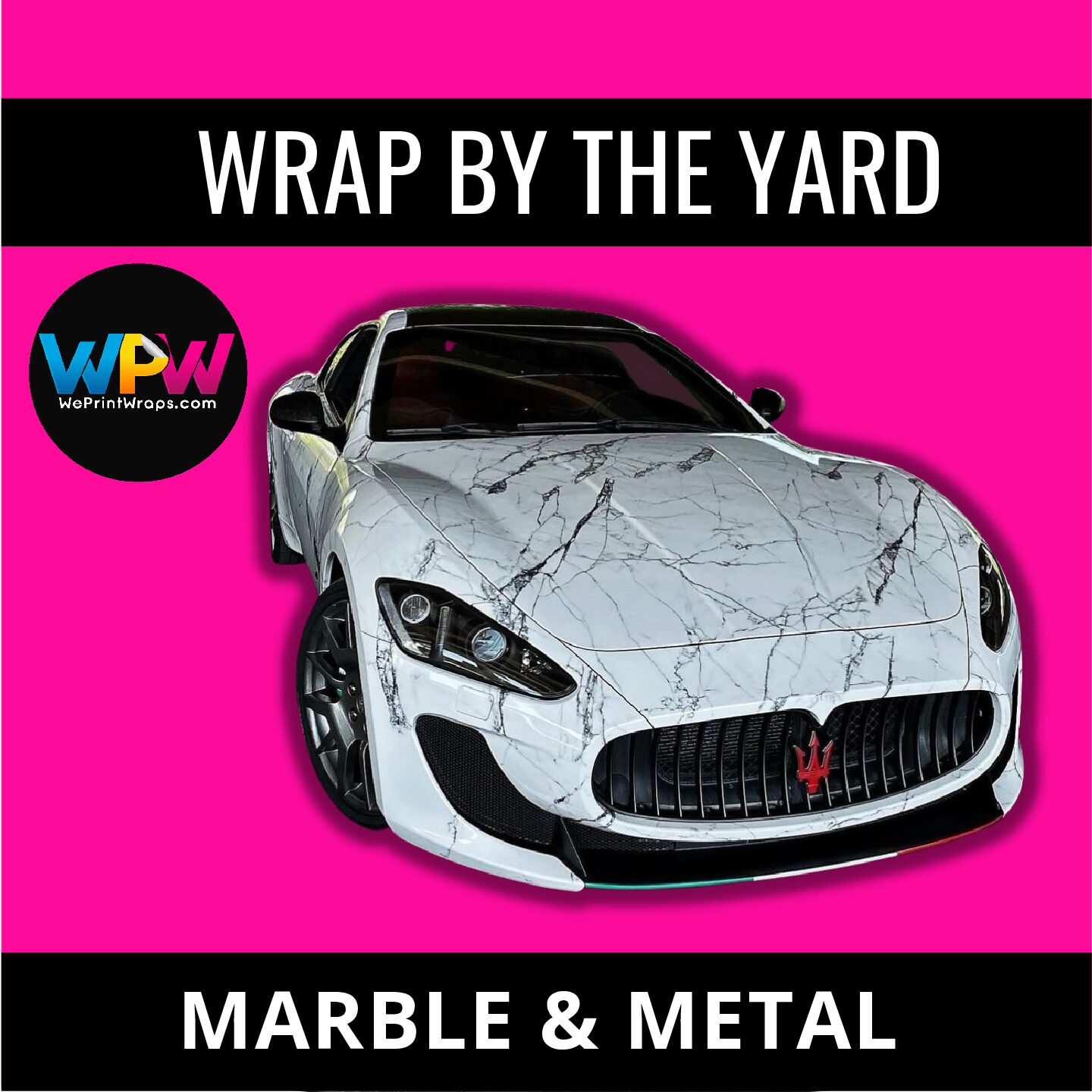 Wrap By The Yard Metal & Marble